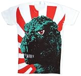 Godzilla Rising Sun Big Print Subway T-Shirt
