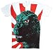 Godzilla Rising Sun Big Print Subway T-Shirt