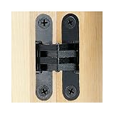 Satin Brass Soss Concealed Hinge, Wings measure 1'' Wide x 4-5/8'' Long for 1-3/8'', SOSS #216