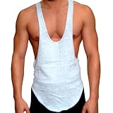 Mens Bodybuilding Gym String Posing Tank Top New Gary Majdell Sport