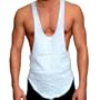Mens Gray Bodybuilding Gym String Posing Tank Top New Gary Majdell Sport Size Medium