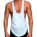 Mens Gray Bodybuilding Gym String Posing Tank Top New Gary Majdell Sport Size Large