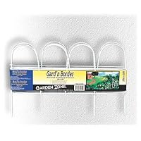 Origin Point 051010 Garden Border Round Folding Fence, White, 10-Inch by 10-Feet