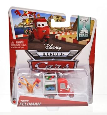 【クリックで詳細表示】Amazon.co.jp ｜ MATTEL Disney-PIXAR ＂CARS2＂ SUPER CHASE ＂TRIKE FELDMAN＂ マテル 「カーズ2」 スーパーチェイス 「トライク・フェルドマン」 世界4000台限定！2014 ｜ ホビー 通販