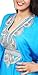 Moroccan Caftans Handmade Light Weight Cotton Hand Embroidery Fits Small to Large Blue
