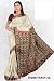 Cream Bangalore south Art Chiffon festival Saree / Sari