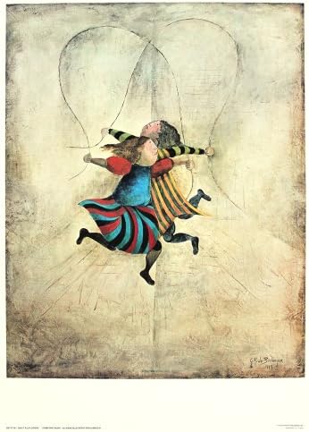 Jumping Rope by Graciela Rodo Boulanger. Fine Art Print Poster (19.5" x 23.5")