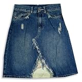 Gold Rush - Girls Long Denim Skirt, Blue