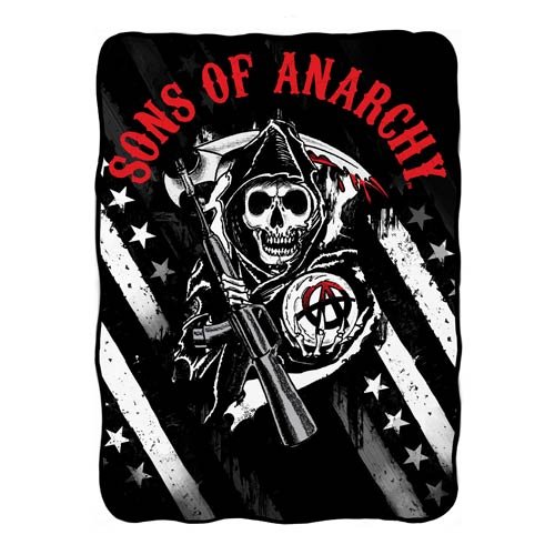 Sons of anarchy logo with stars fleece
