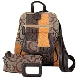 Brown Multi Backpack Purse