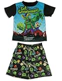 Goosebumps - Boys Short Sleeve Goosebumps Shorty Pajamas, Black, Teal (Size 8) Goosebumps - Boys Short Sleeve Goosebumps Shorty Pajamas, Black, Teal (Size 8)