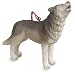 Resin Timber Wolf Christmas Ornament