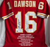 Len Dawson Signed Kansas City Chiefs Stat Jersey