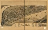 1888 map of Cairo, Illinois