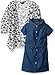Limited Too Girls' 2 Piece Set Denim Dress and Cardigan