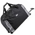 5 Cities Cabin Approved Super Lightweight Wheeled Luggage Bag (Black)