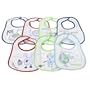 Bavoirs � motif, un pour chaque jour de la semaine, options pour b�b� fille ou gar�on (lot de 7) (0-6 mois) (Bleu)