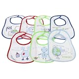 Baby Patterned 7 Days Of The Week Bibs in Boys & Girls Options (Pack of 7)