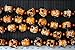 Halloween Theme Jack O' Lantern Face Glow In Dark Glass Beads(Pack of 12 beads)
