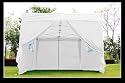 Outsunny 10x15' White Easy Set Pop up Party Tent Canopy Gazebo