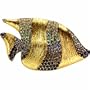 Multi-gemstone Sunfish Brooch Pendant