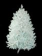 4.5' Pre-Lit Shimmering White Iridescent Christmas Tree - Blue Lights
