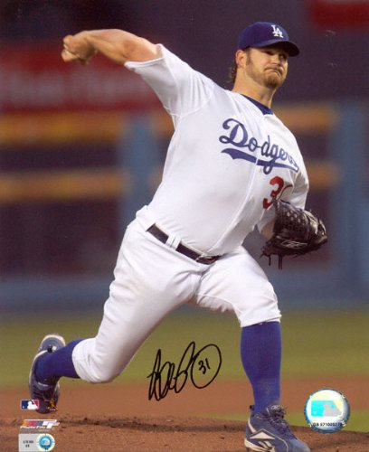 Mounted Memories Los Angeles Dodgers Brad Penny Autographed 8x10 Pitching Photo