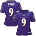 Reebok NFL Equipment Baltimore Ravens #9 Steve McNair Purple Ladies Replica Football Jersey