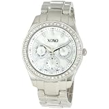 XOXO Women's XO5301A Rhinestone Accent Silver-Tone Bracelet Watch