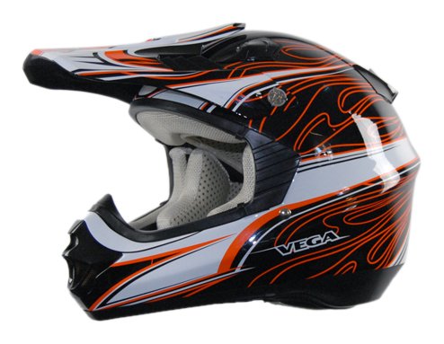 Vega NBX-PRO KTM Orange Scorch Graphic Medium Off-Road Helmet