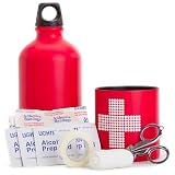 Survival Gear , First Aid Aluminum Bottle with detachable First Aid compartment