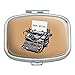 Just Write Antique Typewriter Writer Author Rectangle Pill Case Trinket Gift Box