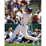 Blake Dewitt Los Angeles Dodgers - 1st MLB Hit Vertical - Autographed 16x20 Photograph with 1st MLB Hit 3-31-08 Inscription