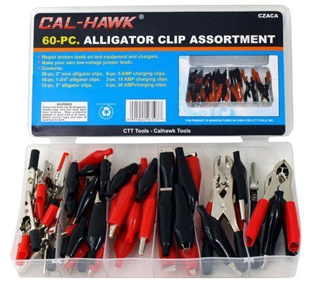 Alligator Clip & Clamp Assortment Electrical 60 pc Set Images