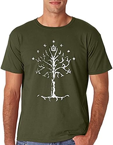 SHFF The White Tree of Gondor Lord Ring Inspired Premium Men's T-Shirt Small Army Green
