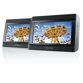 Nextbase Click & Go Click 9 Lite Duo Twin Screen Portable DVD Player with Car Safe Stanchion Mounting System