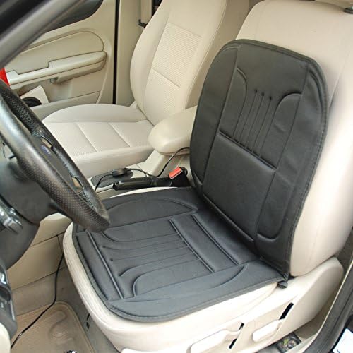 Black Friday Promotion! WawaAuto 12-volt Black Car Heated Seat Cushion with 3-Mode Temperature Controller