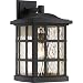 Quoizel SNN8411K Stonington 1-Light Outdoor Lantern, Mystic Black