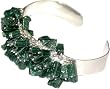 Cuff Bracelet Sterling Silver Onyx Gemstone Jewelry 2.5 inches (brclt004)