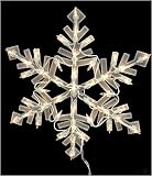 16" Lighted Snowflake Christmas Window Silhouette Decoration