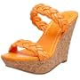 Jessica Simpson Women's Brano Wedge,Flourescent Coral,8 M