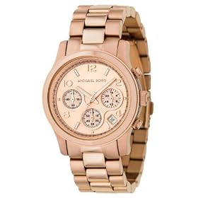 Ladies Rose Gold Chronograph Bracelet Watch MK5128