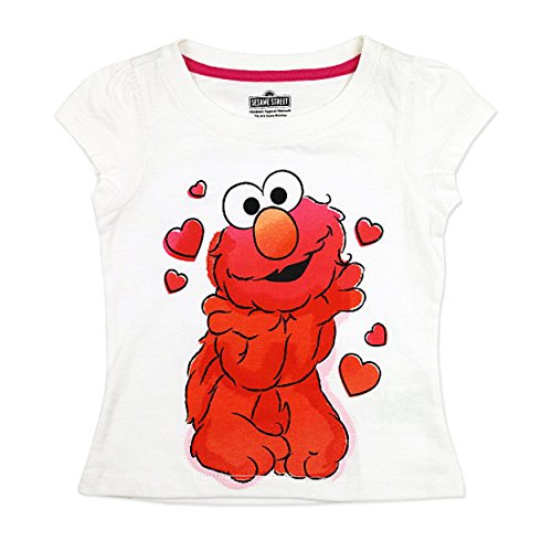 Sesame Street Elmo Girls Short Sleeve Tee (Baby/Toddler)