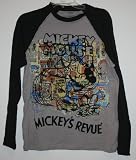 Disney Mickey Mouse Men's Raglan 'Mickey's Revue' Long Sleeve Tee - Size: Small