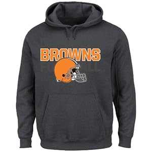 NFL Cleveland Browns Men's 1st and Goal VI Fleece, Charcoal, Large