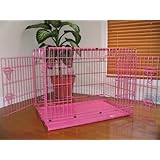 New Pink 30 EliteField Two Door Folding Dog Crate, 30 long x 21 wide x 24 high, Product Quality Guarantee, 100% Money Back Guarantee, Customer Satisfaction Guarantee, 5-size and 3-color Metal Crates, 4-size and 4-color Soft Crates, 5-size Metal Pens, 3-size Soft Pens, for more information, please cl