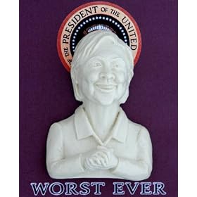 Hillary Clinton Glow-in-the-Dark Bust 3D Fridge Magnet