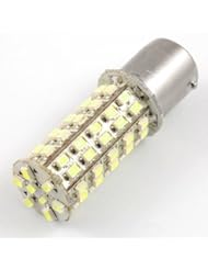 Amico 2 Pcs Car 1156 BA15S 1206 68-SMD LED Tail Brake Backup White Light Bulbs