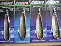 LOT of 4 Dymara Laser Spoon Fishing Lure 3.75" 3/8oz Baitfish Salmon Halibut