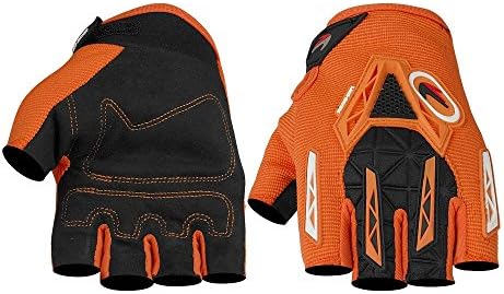 TAIPU Men Women Summer Road Riding Breathable Half Finger Motorbike Racing Gloves Dirt Bike Motocross Off-Road Riding Gloves M / L / XL (XL, Orange)